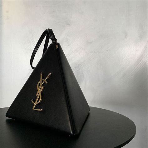 ysl pyramid clutch